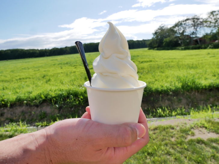 小林牧場の牛乳ソフトクリーム